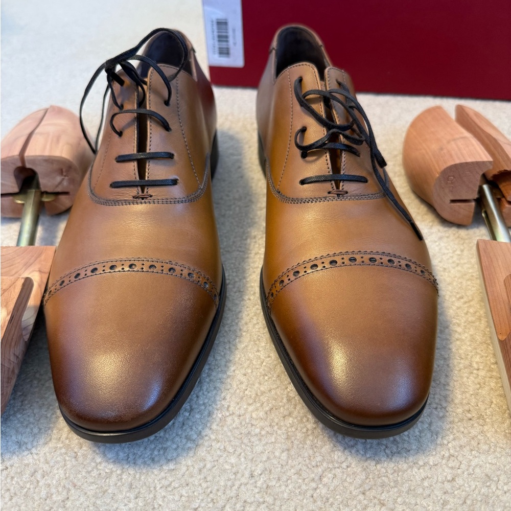 Salvatore Ferragamo Brown Oxford Shoes